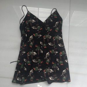 Short mermaid print dress